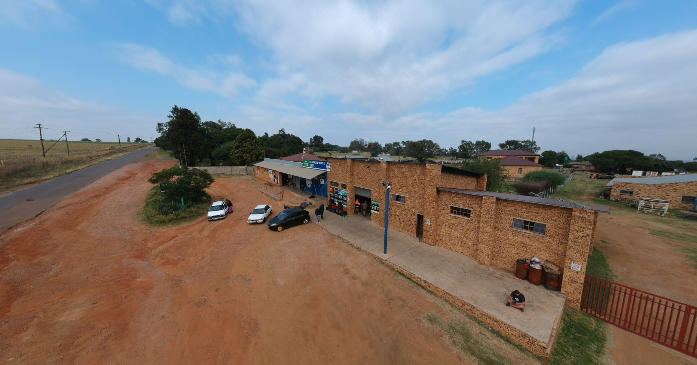 Aerial view around Dwarskloof General Dealer